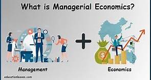 What is Managerial Economics? | Scope, Concepts, principles, Nature of Managerial Economics