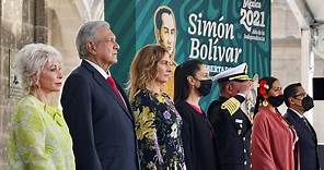 238 Aniversario del Natalicio de Simón Bolívar, desde el Castillo de Chapultepec