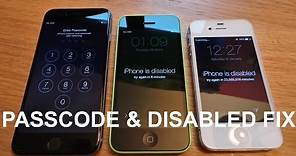 How to reset disabled or Password locked iPhones 6S & 6/Plus/SE/5s/5c/5/4s/4/iPad or iPod