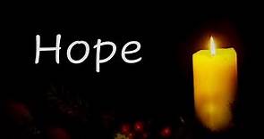 Advent Reading 1 - the Candle of Hope