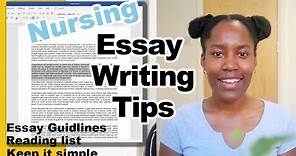 Nursing essay tips | How to write a nursing essay