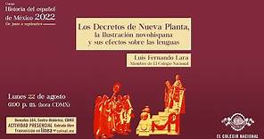 Los Decretos de Nueva Planta, la Ilustración novohispana y sus efectos sobre las lenguas