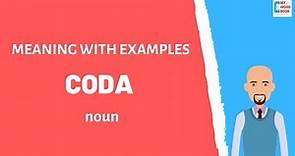 Coda | Meaning with examples | My Word Book