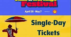 Single-Day Tickets... - New Orleans Jazz & Heritage Festival