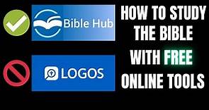 How to Study the Bible With FREE Online Tools (Bible Hub)