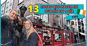 13 LUGARES QUE VER en DUBLÍN en 1 DÍA IRLANDA ☘️ ¿Qué hacer en Dublín?