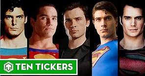 Superman Through Years 1948, 1950, 1951, 1954, 1978, 1981, 1983, 1987, 2006, 2013, 2016