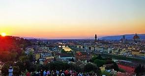 360 VR Tour | Florence | Michelangelo Square | Panoramic view of the sunset in Florence | No comment