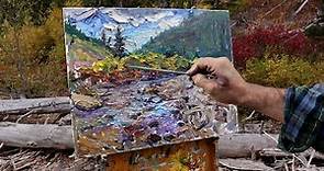 Plein Air Painting: Montana Creek in Autumn