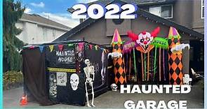 MY FULL 2022 HAUNTED HOUSE IN GARAGE - TOUR!