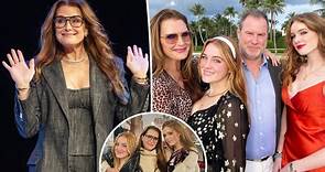 Brooke Shields says adult daughters sleep in her bed when husband is away: ‘They’re my babies’