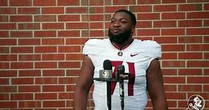 FSU offensive lineman D’Mitri Emmanuel opens up about seventh year of eligibility