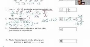 11+ Maths: 2019 Past Paper - Manchester Grammar Arithmetic A - Livestream