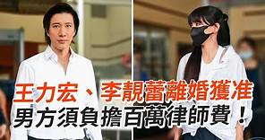 王力宏、李靚蕾離婚獲准 男方須負擔百萬律師費！