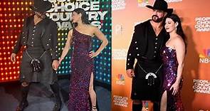 Drew McIntyre with wife at people choice country awards 2023