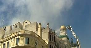 Espectacular incendio en el Teatro Alcázar de Madrid