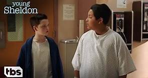 Sheldon Makes A Friend In The Hospital (Clip) | Young Sheldon | TBS