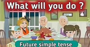 Future simple tense | English conversation | Learn English | English tenses | Sunshine English