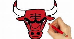 HOW TO DRAW CHICAGO BULLS LOGO