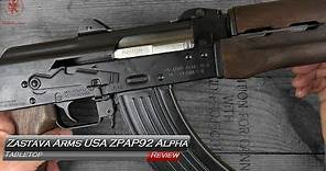 Zastava Arms USA ZPAP92 Alpha AK Pistol Tabletop Review and Field Strip
