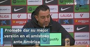 Xavi Hernández espera al mejor América en el amistoso ante Barcelona