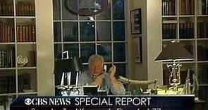 The Death Of Senator Ted Kennedy Announcement CBS News Special Report
