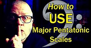 How to USE the bass major pentatonic scale - FINALLY explained in this easy lesson