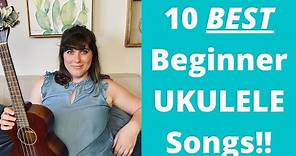 10 BEST Beginner Ukulele Songs | Cory Teaches Music