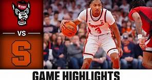 NC State vs. Syracuse Game Highlights | 2023-24 ACC Men’s Basketball