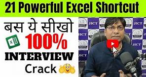 21 Powerful Excel Shortcut Make You Excel Expert | Most Useful Excel Shortcut Key | #excel