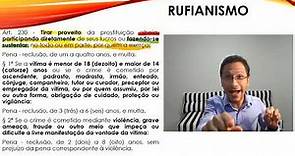 RUFIANISMO - ART. 230 DO CÓDIGO PENAL