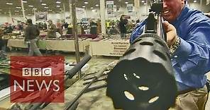 Guns for sale - inside an American gun show - BBC News