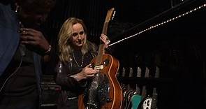 Melissa Etheridge gives a backstage tour of her traveling guitar collection