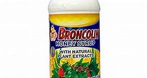 Broncolin Honey Syrup with Natural Plant Extracts, Helps Relieve Cough, 11.4 Oz, Bottle