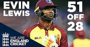 Evin Lewis Strikes Scintillating 51 Off 28 Balls v England 2017 - Full Highlights