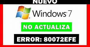 💥 ERROR 80072EFE de Windows Update ✅ Windows 7 NO ACTUALIZA ᐈ SOLUCIÓN