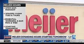 Meijer to extend store hours starting Friday