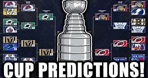 *NEW* 2024 NHL STANLEY CUP PLAYOFF BRACKET PREDICTIONS!