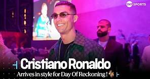 😎 Cristiano Ronaldo arrives in style for #DayOfReckoning 🇸🇦