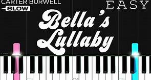 Twilight - Bella's Lullaby - Carter Burwell | SLOW EASY Piano Tutorial