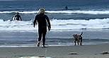 Surfer Sarah Brady films her boyfriend Jonah Hill going surfing in Los Angeles