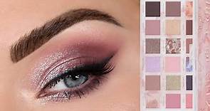 Huda Beauty Rose Quartz Palette Eyeshadow Tutorial