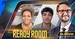 The Ready Room | Michelle Hurd & Evan Evagora Talk Stunts, And That Emotional Death | Paramount+