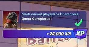 Mark Enemy Players or Characters - Fortnite Quests