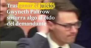 Gwyneth Paltrow susurra al oído del demandante tras ganar el juicio por un accidente de esquí