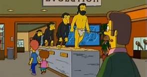 Ned Flanders sees evolution at the museum