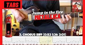 Jump in the fire - Metallica (ALL RIFFS + TABS) Guitar lesson/tutorial/How to play