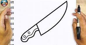 Como dibujar un Cuchillo