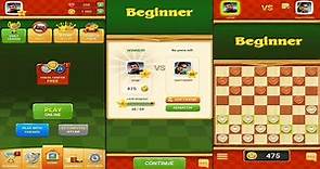 Checkers - Online & Offline (by GamoVation) - free classic board game for Android and iOS - gameplay