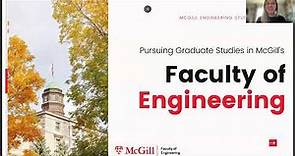 McGill Faculty of Engineering Graduate Studies Info Session 2023